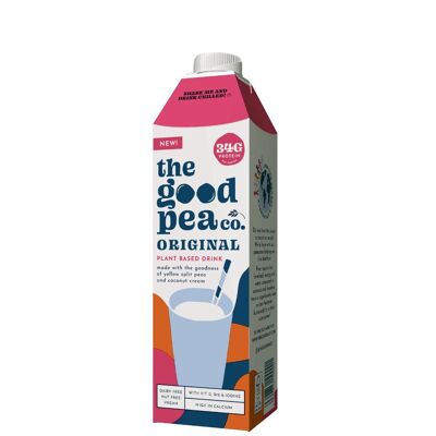 The Good Pea Milk - Original (Leche sin lácteos a base de proteína de guisante y crema de coco)