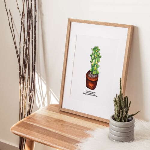 Boob Cactus A4 Art Print