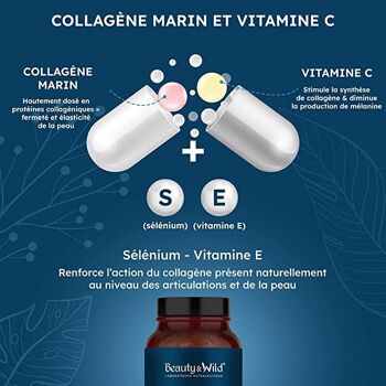 Collagène Marin + Vitamine C + Vitamine E + Sélénium 3