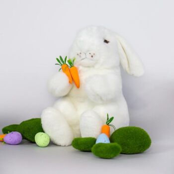 Mon lapin ernest - blanc - petit- 30 cm 4