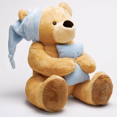 My sleepy bear - blue - medium - 35 cm