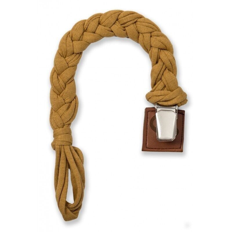 Portaciuccio intrecciato ciuccio Senape