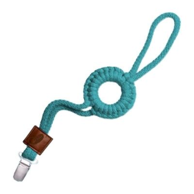 Pacifier holder with RING Dark Teal