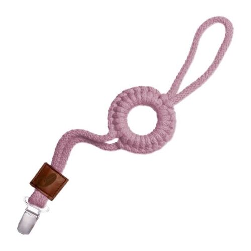 Pacifier holder with RING Baby Pink Light