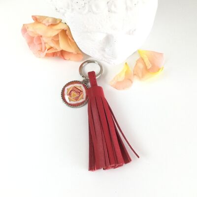 Chakra keychain Muladhara in red