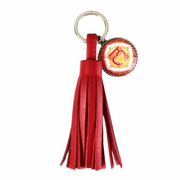 Porte-clés Chakra Muladhara en rouge 2