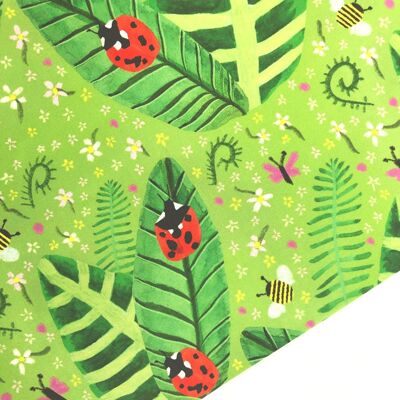 Insect Pattern Wrapping Paper (5 Rolled Up Sheets)