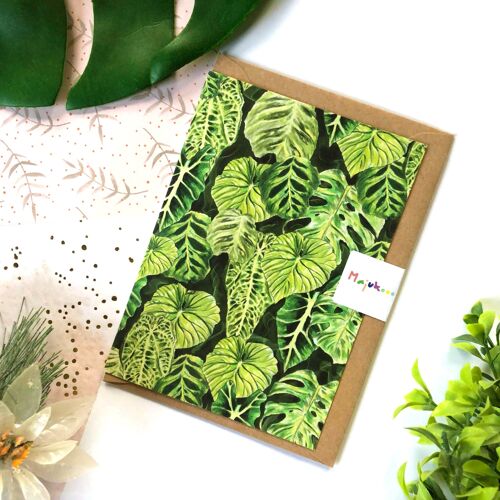 Jungle Leaf Pattern Card
