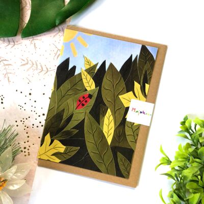 Leafy Collage Card