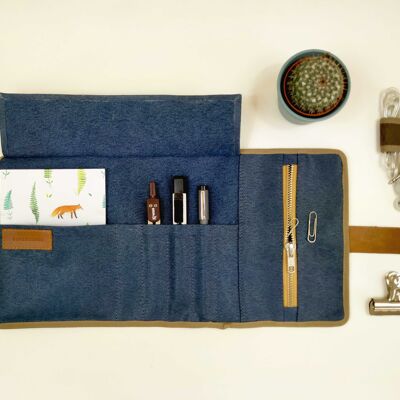 Roll-up case for writing accessories - Plumier