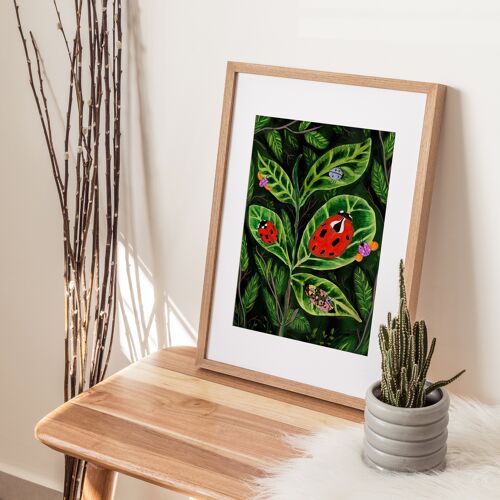 Leafy Insect A4 Art Print