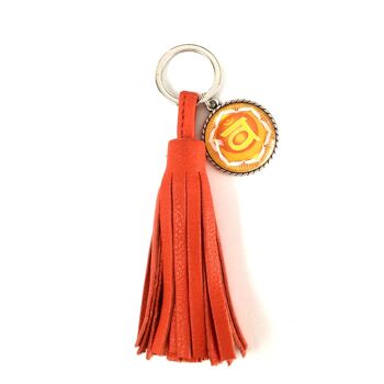 Porte-clés Chakra Svadhisthana en orange 2