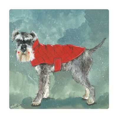 Henry Schnauzer Dog Fridge Magnet