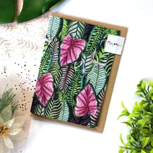 Tropical Leaf Card