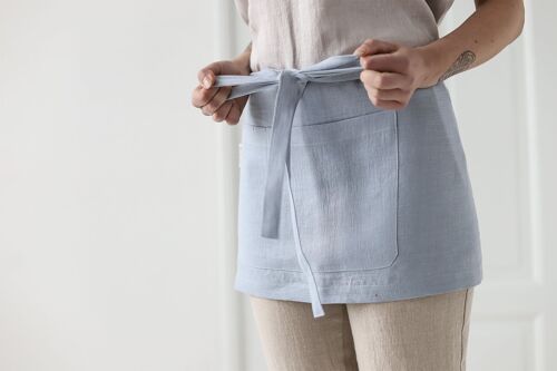 Linen Mini Cafe Apron