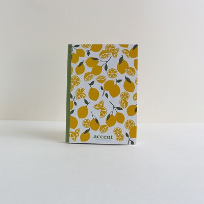 Carnet A6 - Citrons