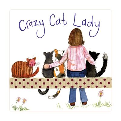Crazy Cat Lady Fridge Magnet