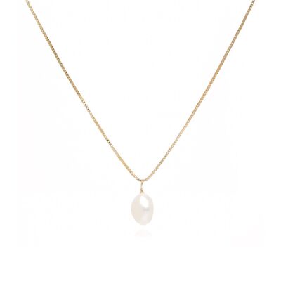 Alexandra 14k Gold Pearl Necklace