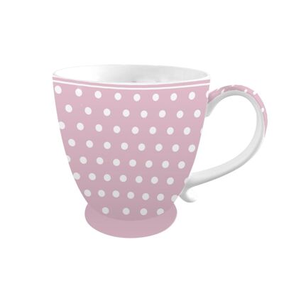Porcelain mug Polka dot pink 430 ml Isabelle Rose
