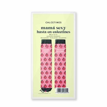 CHAUSSETTES "SEXY MOM MEME EN CHAUSSETTES" TAILLE 36-40 3