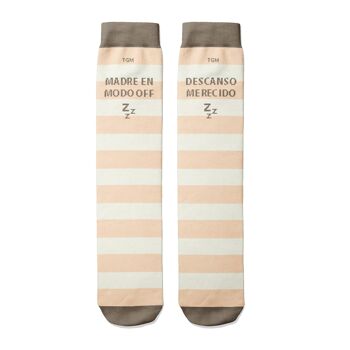 CHAUSSETTES "MÈRE EN MODE OFF" TAILLE 36-40 1