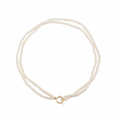 Calista 14k Gold Pearl Necklace