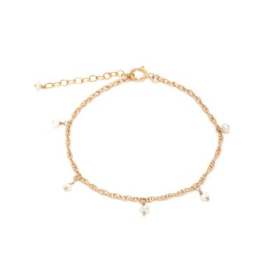 Cora 14k Gold Pearl Bracelet