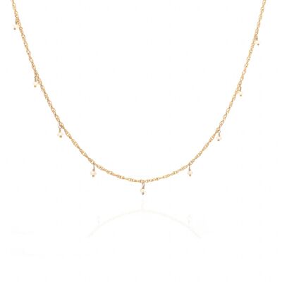 Cora 14k Gold Pearl Necklace