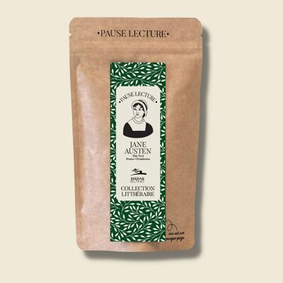 LECTURA DESCANSO TÉ VERDE JANE AUSTEN Y SU MARCAPÁGINAS - SABOR A FRESA Y FRAMBUESA