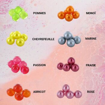 Coffret Perle de Bain x52 - Bille de Bain Huile de Soja - sans Parabène - Perle de bain Made in France 4