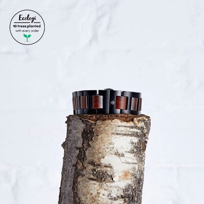 Die Kirsche – handgefertigtes Apple-Watch-Armband aus veganem Holz