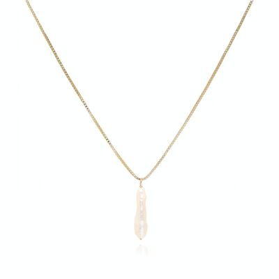 Eloise 14K Gold Biwa Pearl Necklace