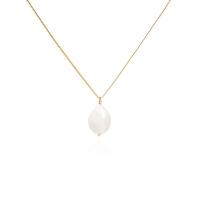Layla 14k Gold Baroque Pearl Necklace
