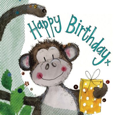 Monkey Birthday Gift Bag