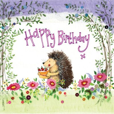 Hedgehog Birthday Large Gift Bag