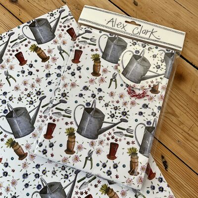 Watering Can Gift Wrap Bag Set