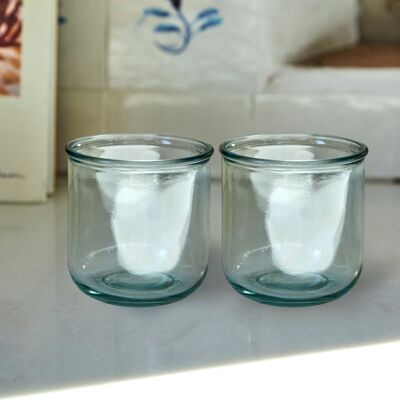 Set vasos de vidrio reciclado Aurora / 2 uds