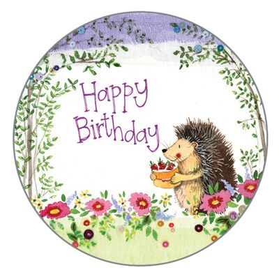 Birthday Hedgehog Gift Tags (Pack of 4)