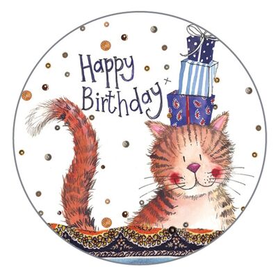 Birthday Cat Gift Tags (Pack of 4)