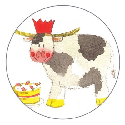 Farmyard Cow Gift Tags (Pack of 4)