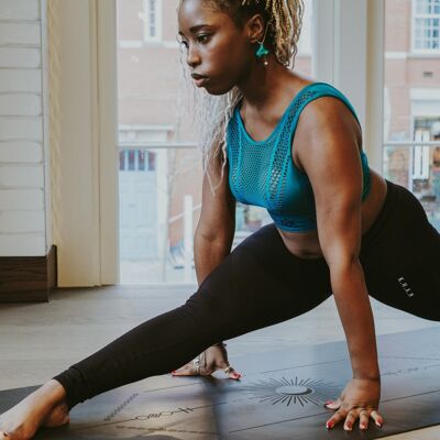 Warrior Black - Tapis de yoga durable