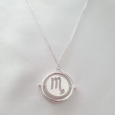 Scorpio astro necklace