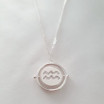 Aquarius astro necklace