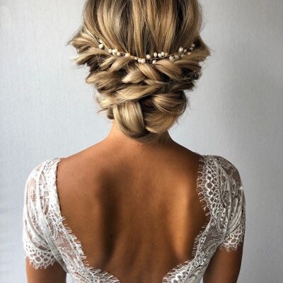 Dinja Hairvine Argent Accessoire pour cheveux Mariée