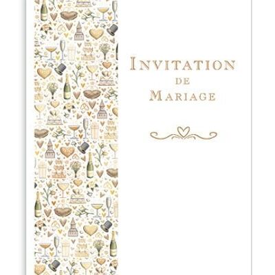 Invitación de matrimonio (SKU: 3987FR)