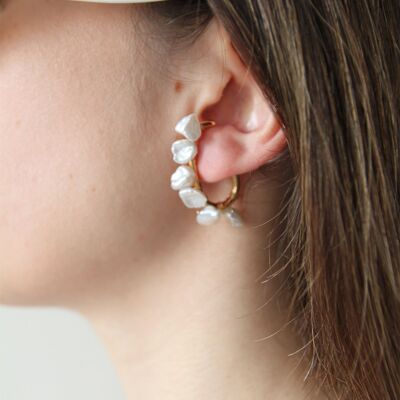 Boucles d'oreilles Perle | Keshi