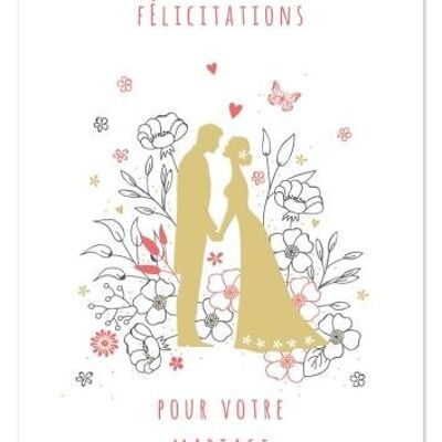 Felicitations for your marriage (SKU: 6528FR