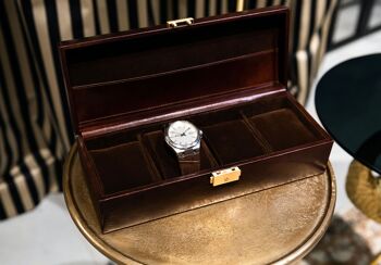 Boîte à montres en cuir, organisateur de montres - Herzog 6