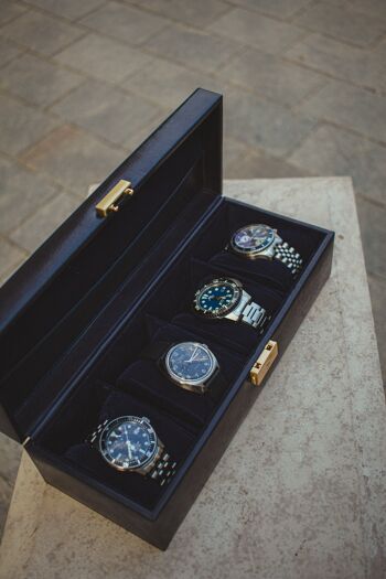 Boîte à montres en cuir, organisateur de montres - Herzog 13