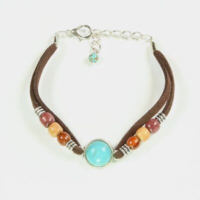 Bracciale in corda Kenza turchese